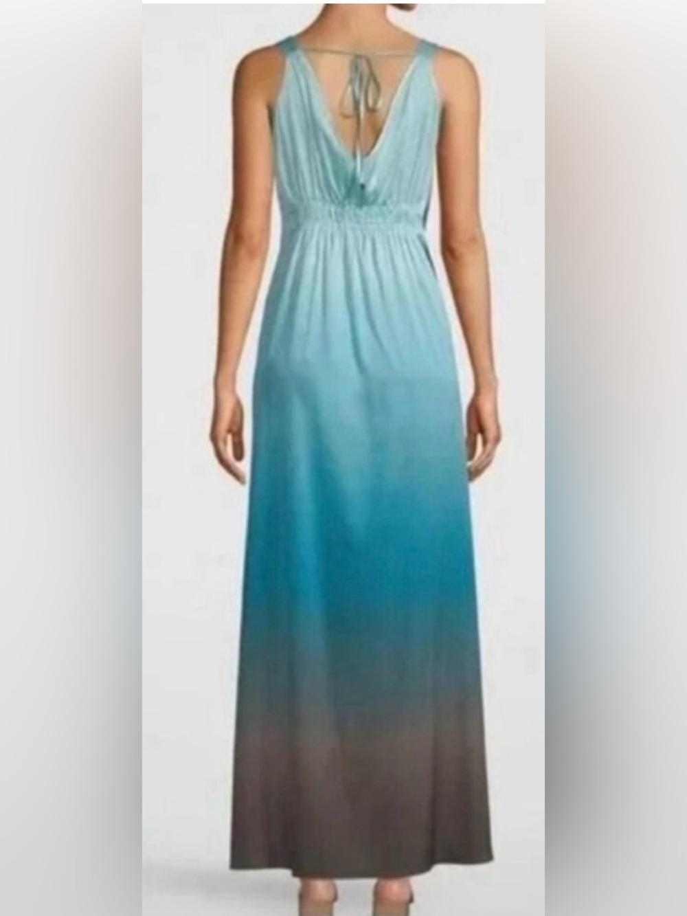 White House Black Market Satin Ombre Maxi dress size small - Picture 3 of 3